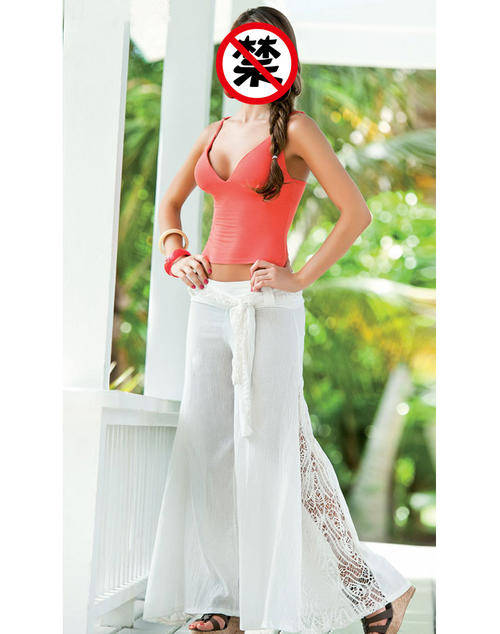 CLEARANCE - STUNNING WHITE BEACH PANTS